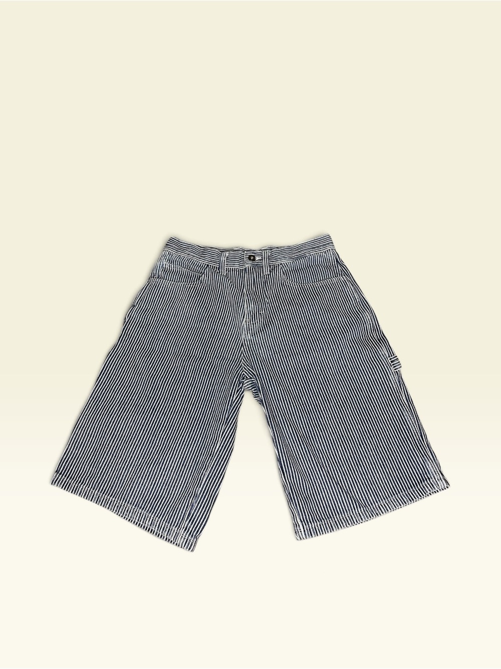 Dickies Hickory Stripe Carpenter Shorts Mens Size 30 Workwear Utility Denim